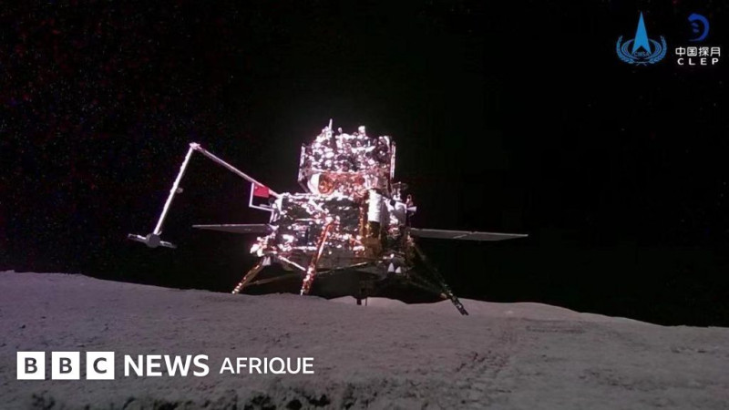 Un astronaute filme le coucher du soleil depuis la face cachée de la Lune